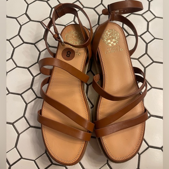 Vince Camuto platform wedges ankle wrap - Picture 2 of 9